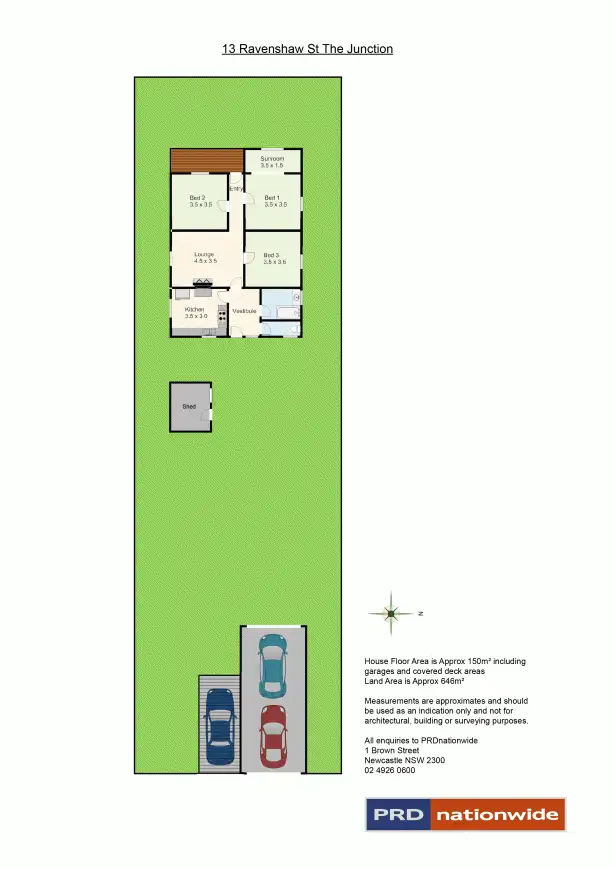Floorplan of Homely house listing, 13 Ravenshaw Street, The Junction NSW 2291