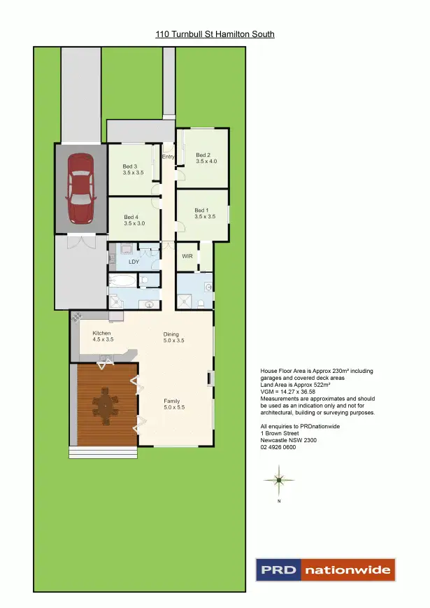 Floorplan of Homely house listing, 110 Turnbull Street, Hamilton South NSW 2303