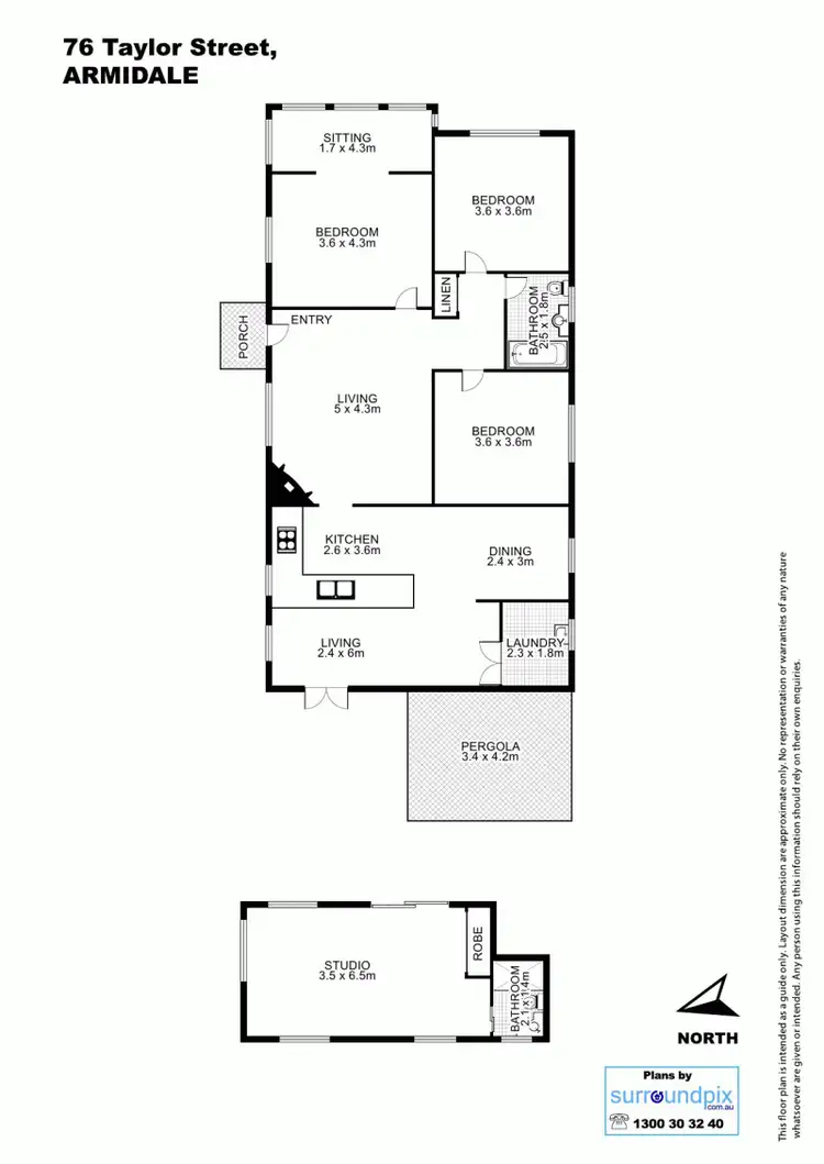 Floorplan of Homely house listing, 76 Taylor Street, Armidale NSW 2350