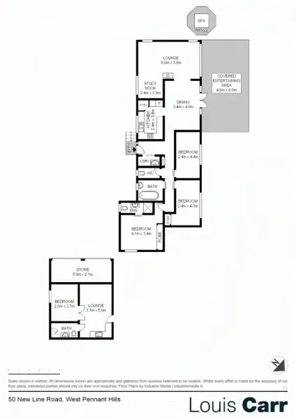 Floorplan of Homely house listing, 50 New Line Rd, West Pennant Hills NSW 2125