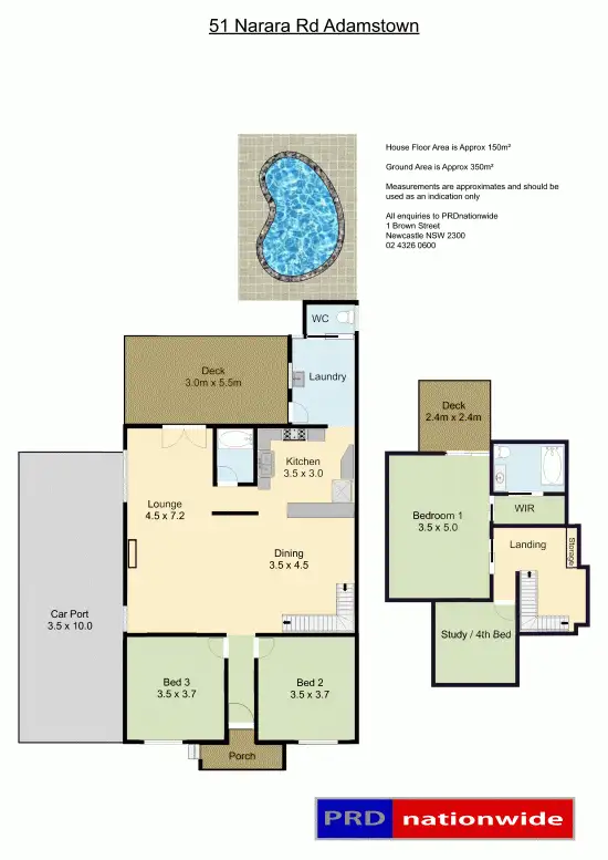 Floorplan of Homely house listing, 51 Narara Road, Adamstown NSW 2289