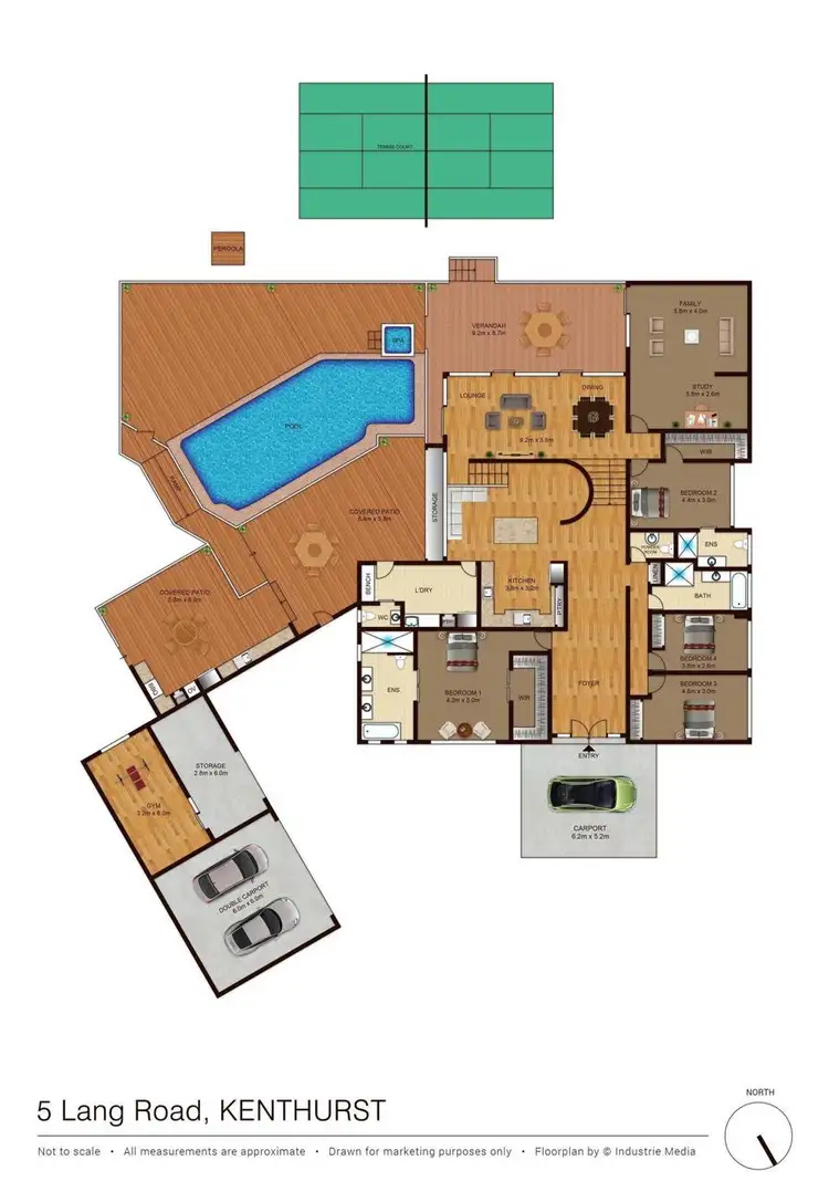 Floorplan of Homely house listing, 5 Lang Road, Kenthurst NSW 2156