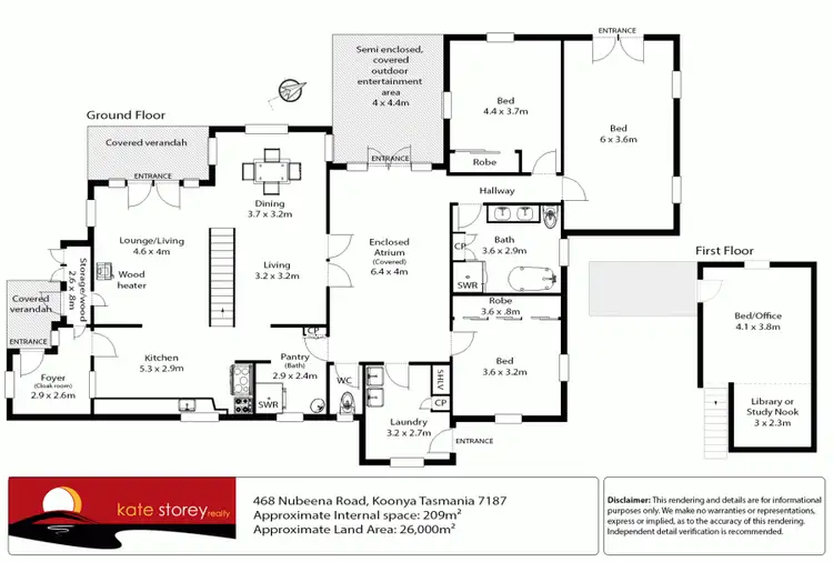 Floorplan of Homely rural property listing, 468 Nubeena Road, Koonya TAS 7187