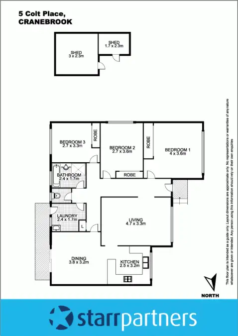 Floorplan of Homely house listing, 5 Colt Place, Cranebrook NSW 2749