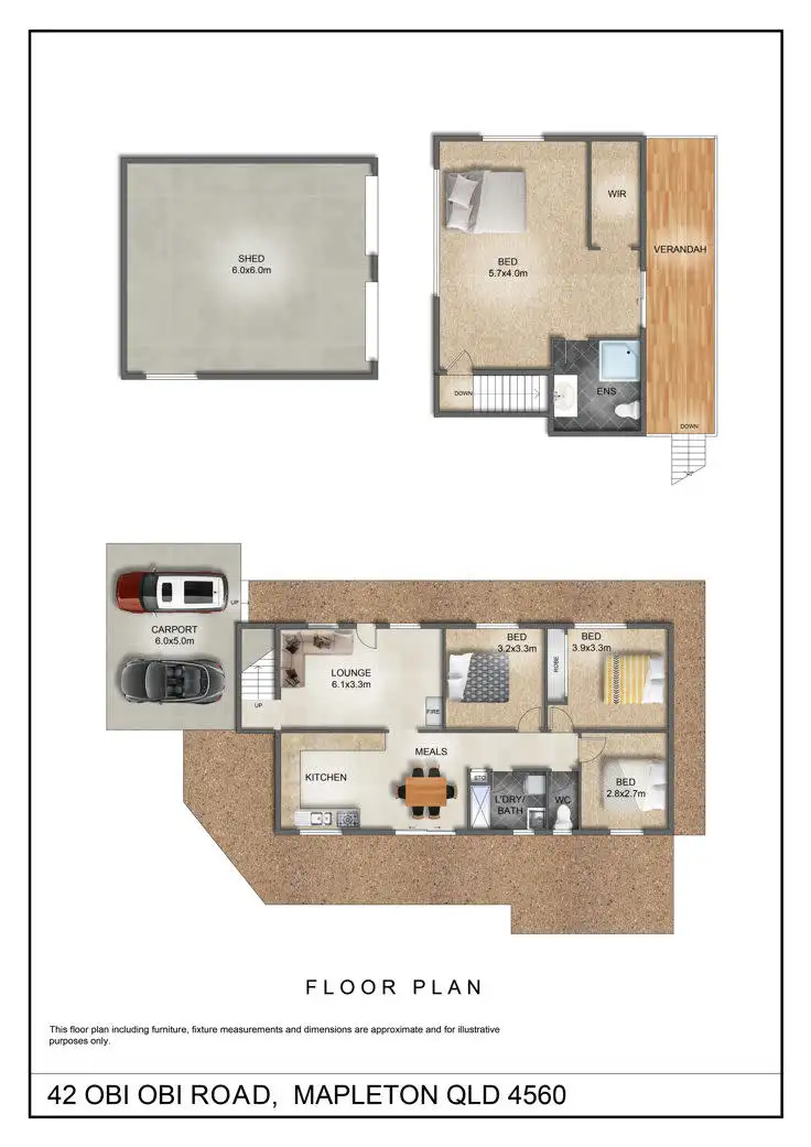 Floorplan of Homely house listing, 42 Obi Obi Road, Mapleton QLD 4560