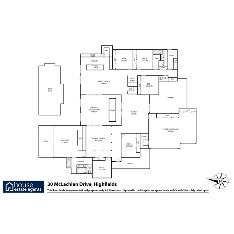 Floorplan of Homely house listing, 30 McLachlan Drive, Highfields QLD 4352