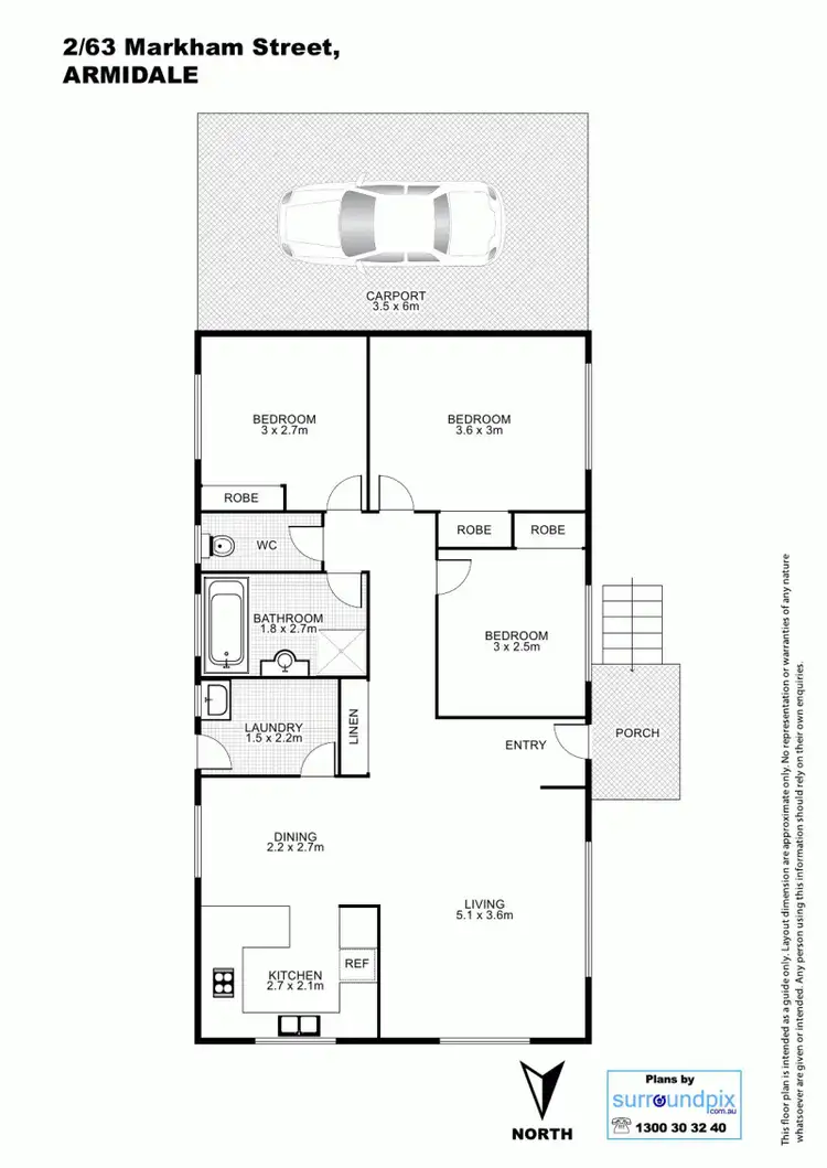 Floorplan of Homely house listing, 63C Markham Street, Armidale NSW 2350