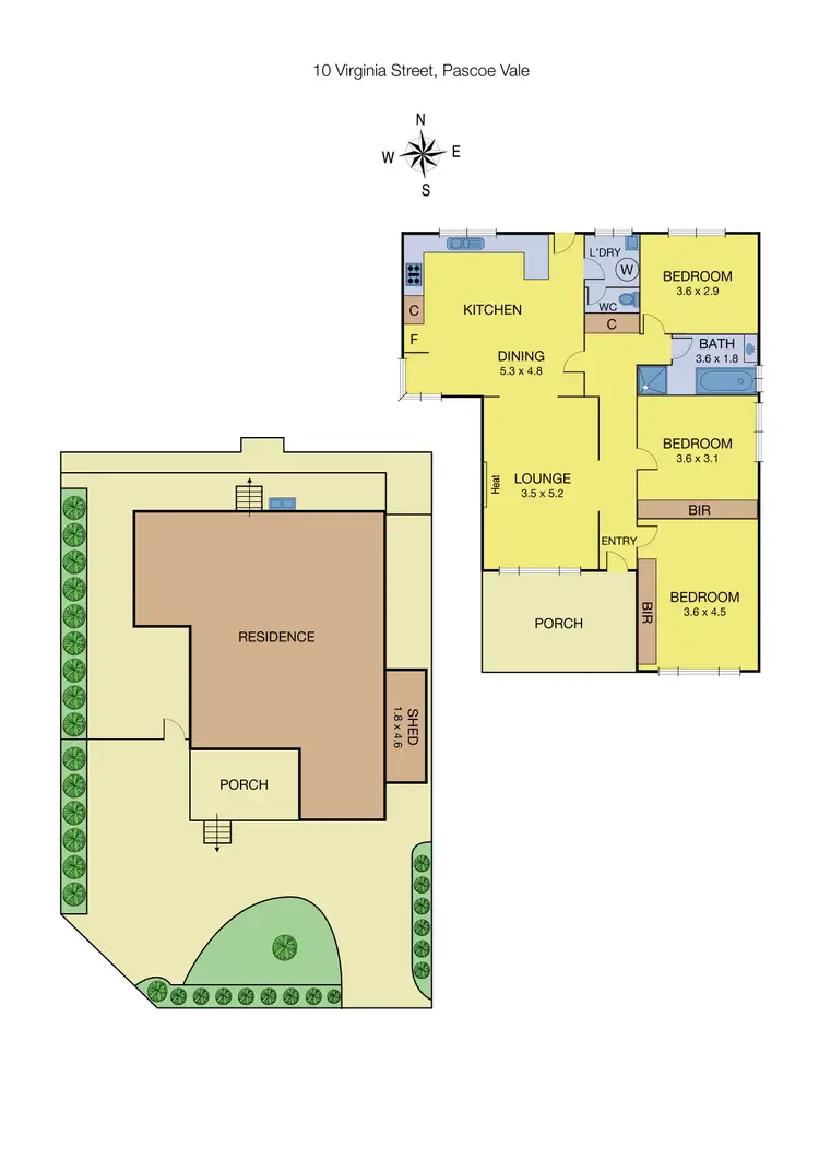 Floorplan of Homely house listing, 10 Virginia Street, Pascoe Vale VIC 3044