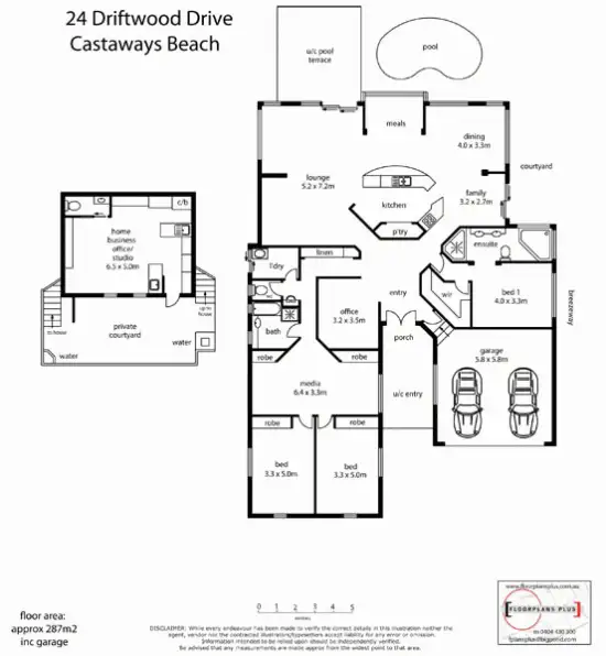Floorplan of Homely house listing, 24 Driftwood Drive, Castaways Beach QLD 4567