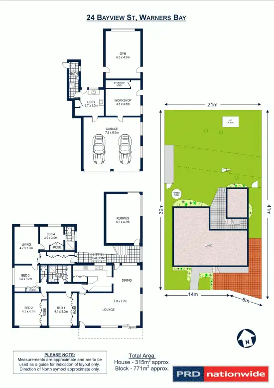 Floorplan of Homely house listing, 24 Bayview Street, Warners Bay NSW 2282