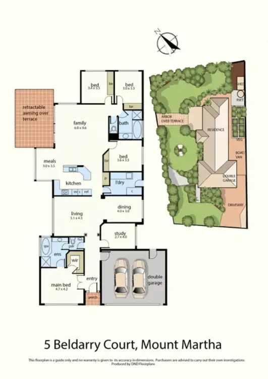 Floorplan of Homely house listing, 5 Beldarry Court, Mount Martha VIC 3934