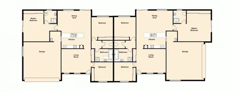 Floorplan of Homely unit listing, 1 & 2/37 Almond Way, Bellmere QLD 4510