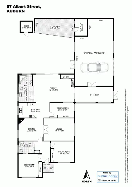 Floorplan of Homely house listing, 57 Albert Road, Auburn NSW 2144