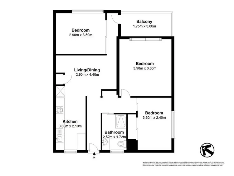 Floorplan of Homely apartment listing, 6/39 Gibb Street, Kelvin Grove QLD 4059