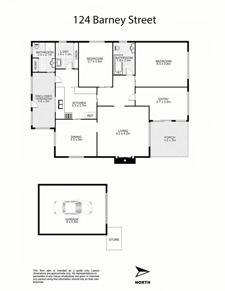 Floorplan of Homely house listing, 124 Barney Street, Armidale NSW 2350