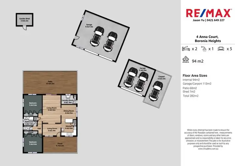 Floorplan of Homely house listing, 4 Anna Court, Boronia Heights QLD 4124