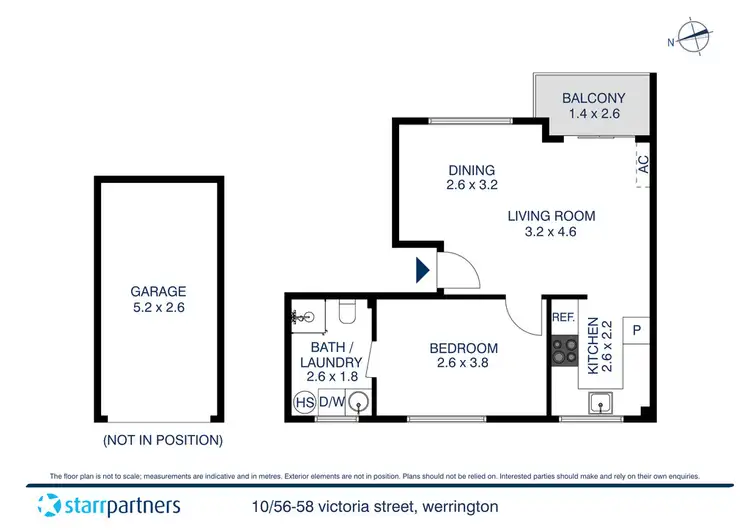 Floorplan of Homely unit listing, 10/56-58 Victoria Street, Werrington NSW 2747