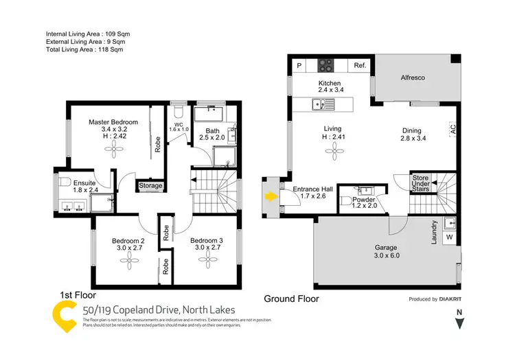 Floorplan of Homely house listing, 50/119 Copeland Drive, North Lakes QLD 4509