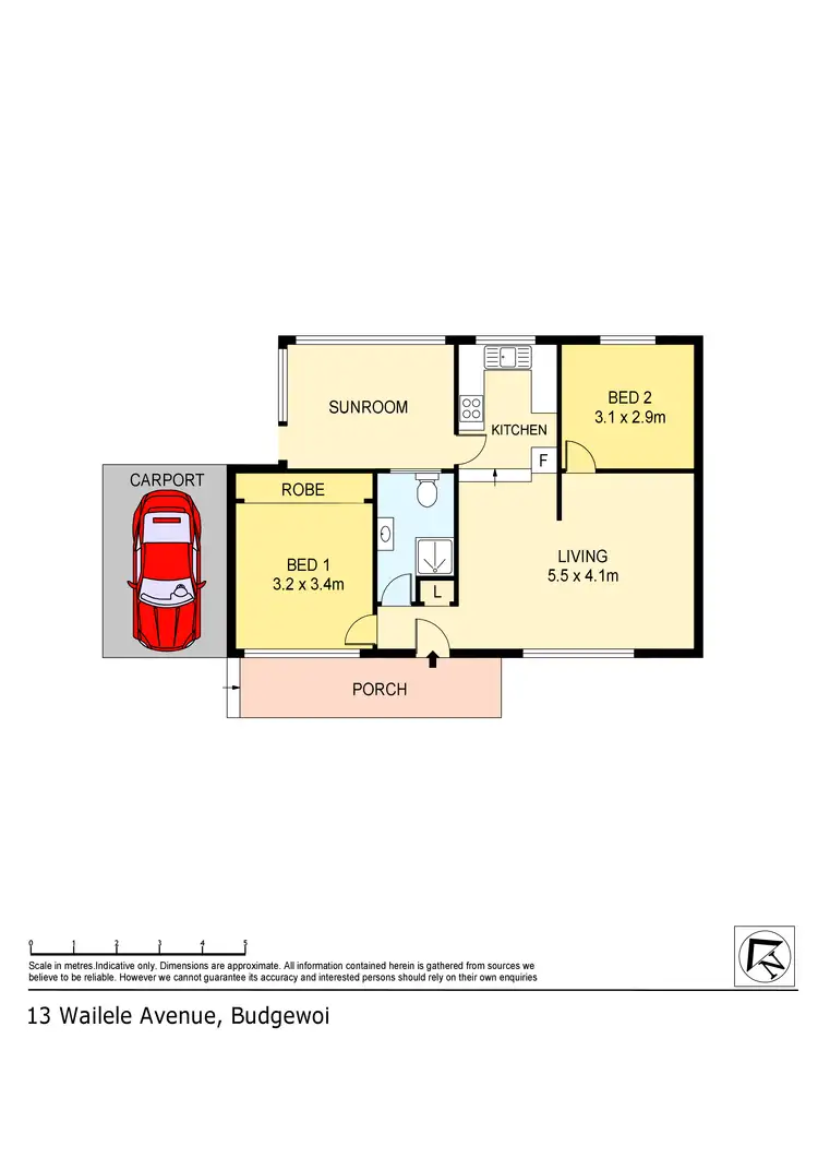 Floorplan of Homely house listing, 13 Wailele Avenue, Halekulani NSW 2262