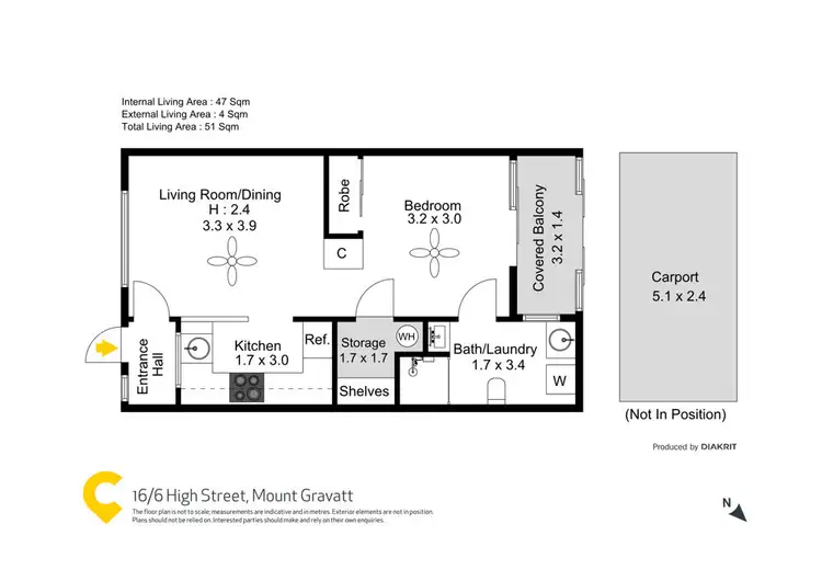 Floorplan of Homely unit listing, 16/6 High Street, Mount Gravatt QLD 4122