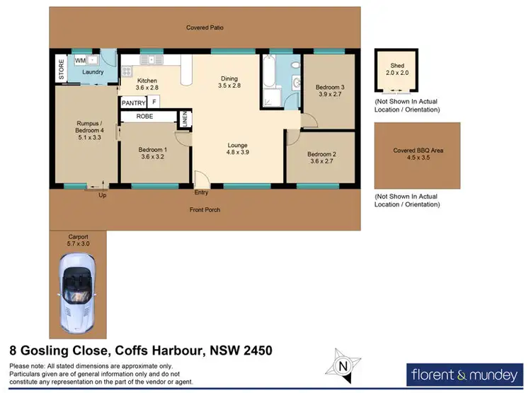 Floorplan of Homely house listing, 8 Gosling Cl, Coffs Harbour NSW 2450