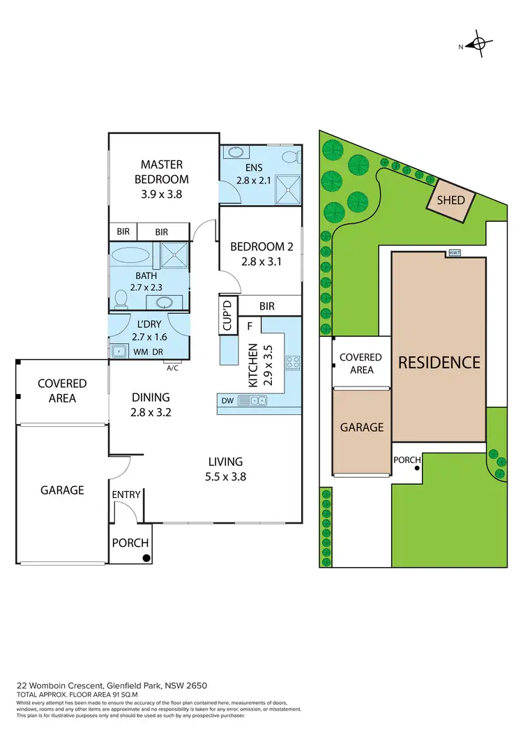 Floorplan of Homely house listing, 22 Womboin Crescent, Glenfield Park NSW 2650