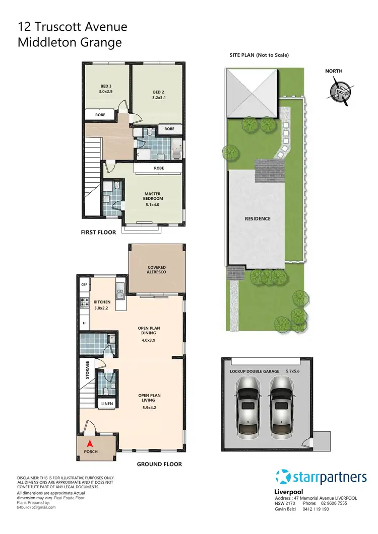 Floorplan of Homely semi-detached listing, 12 TRUSCOTT AVENUE, Middleton Grange NSW 2171