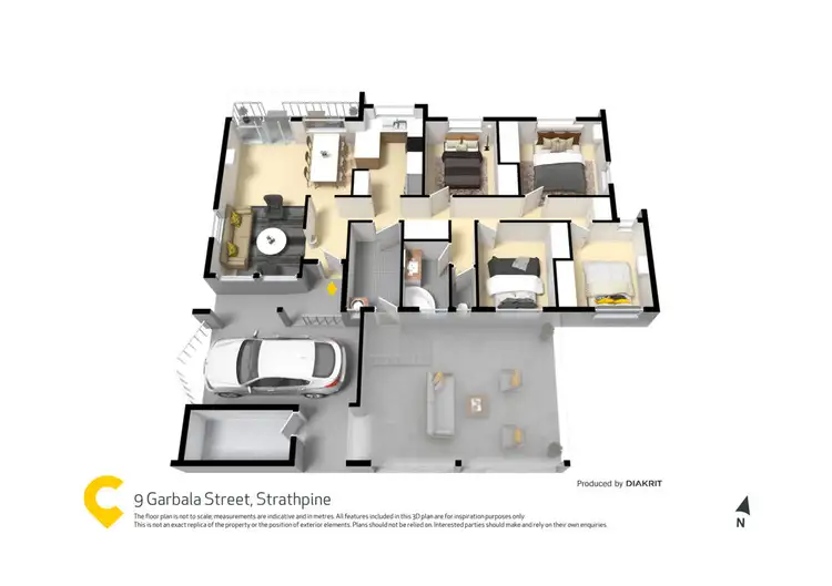 Floorplan of Homely house listing, 9 Garbala Drive, Strathpine QLD 4500