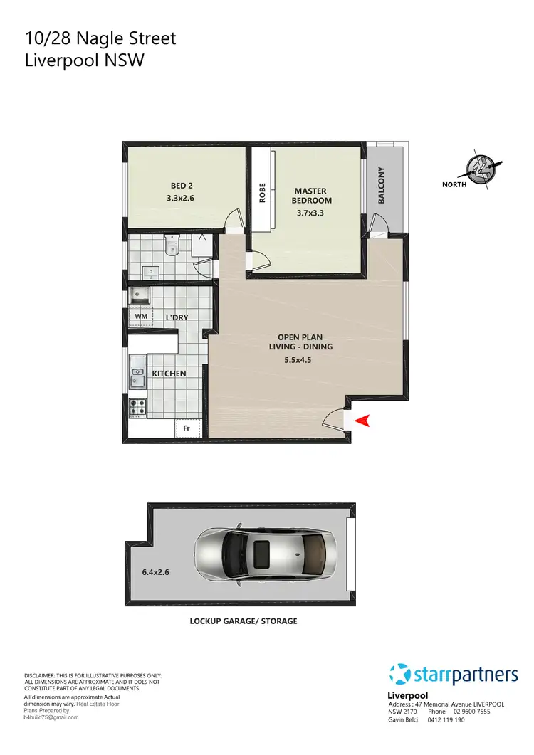 Floorplan of Homely unit listing, 10/28 Nagle Street, Liverpool NSW 2170