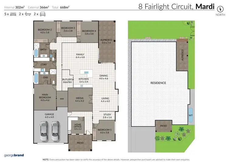 Floorplan of Homely house listing, 8 Fairlight Circuit, Mardi NSW 2259