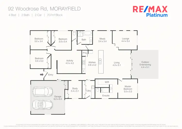 Floorplan of Homely house listing, 92 Woodrose Road, Morayfield QLD 4506