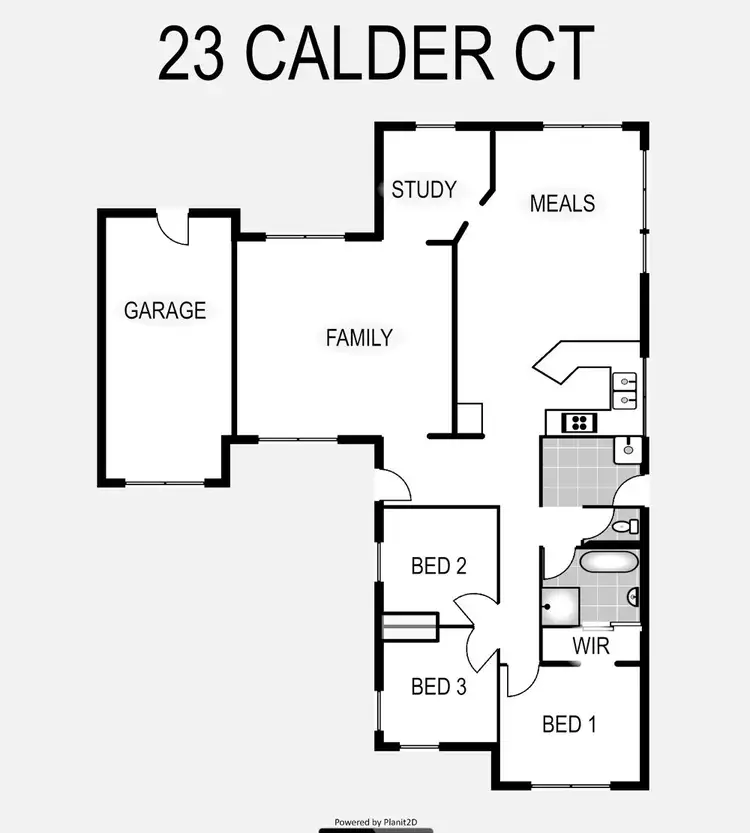 Floorplan of Homely house listing, 23 Calder ct, Crestmead QLD 4132