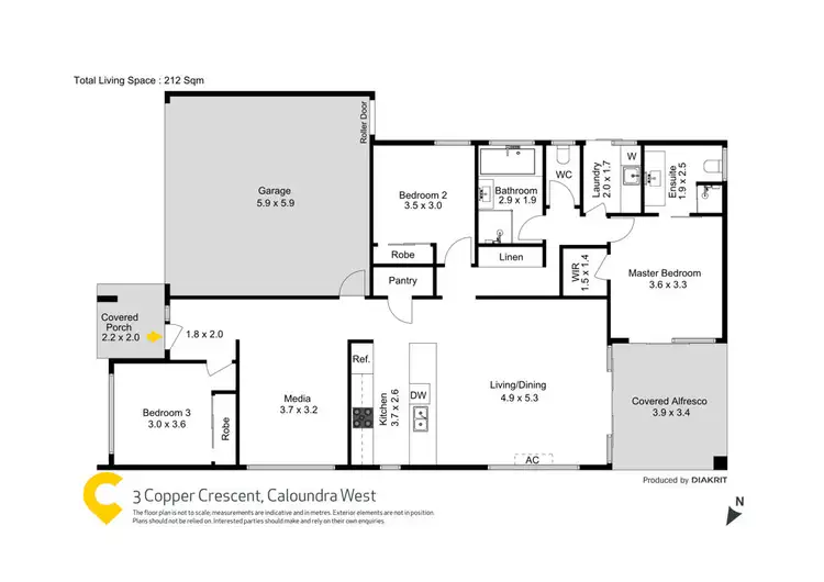 Floorplan of Homely house listing, 3 Copper Crescent, Caloundra West QLD 4551