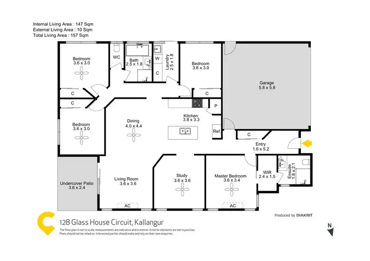 Floorplan of Homely house listing, 128 Glass House Circuit, Kallangur QLD 4503