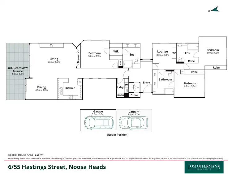 Floorplan of Homely unit listing, 6/55 Hastings Street, Noosa Heads QLD 4567
