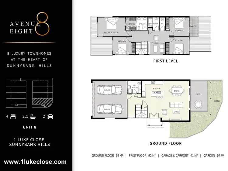 Floorplan of Homely townhouse listing, 8/1 Luke Close (232 Hellawell Road), Sunnybank Hills QLD 4109