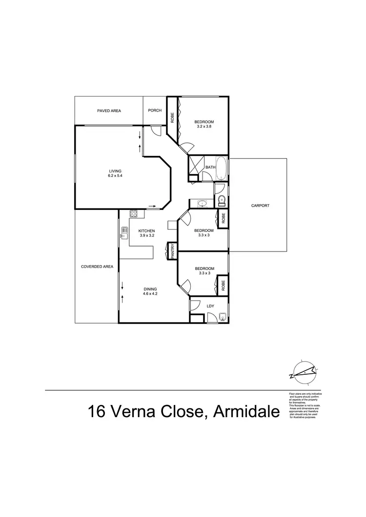 Floorplan of Homely house listing, 16 Verna Close, Armidale NSW 2350