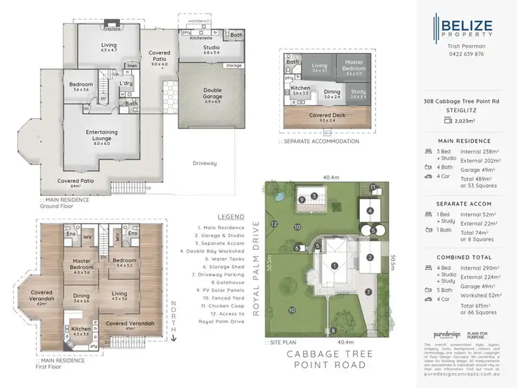 Floorplan of Homely house listing, 308 Cabbage Tree Point Road, Steiglitz QLD 4207