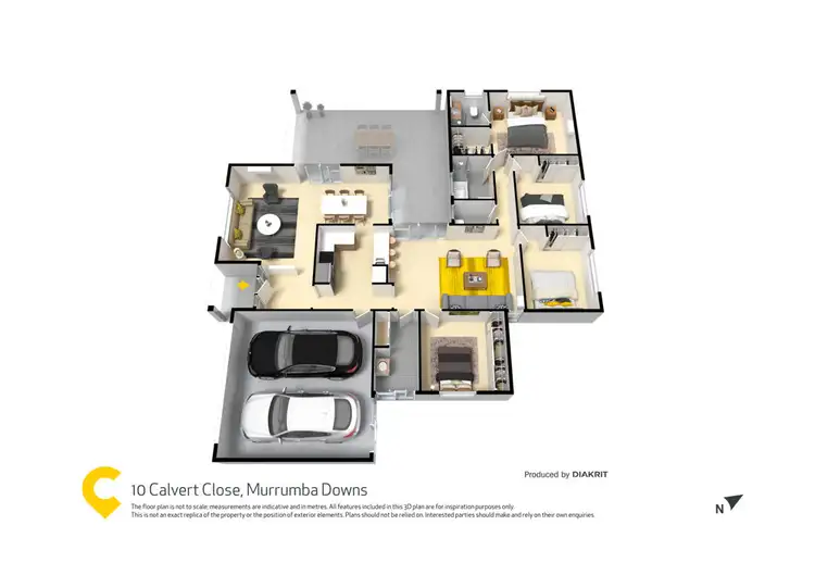 Floorplan of Homely house listing, 10 Calvert Close, Murrumba Downs QLD 4503