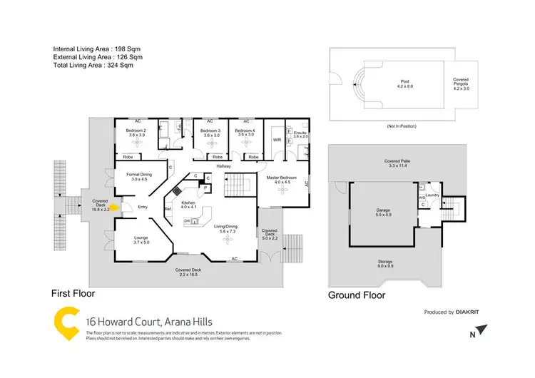 Floorplan of Homely house listing, 16 Howard Court, Arana Hills QLD 4054