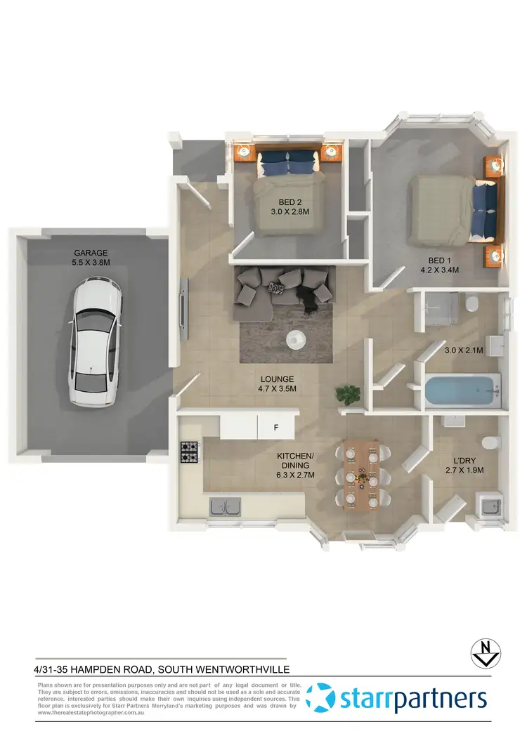 Floorplan of Homely villa listing, 4/31-35 Hampden Road, South Wentworthville NSW 2145