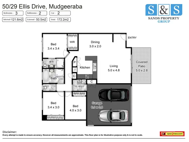 Floorplan of Homely house listing, 50/29 Ellis Drive, Mudgeeraba QLD 4213