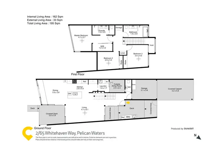 Floorplan of Homely house listing, 2/65 Whitehaven Way, Pelican Waters QLD 4551