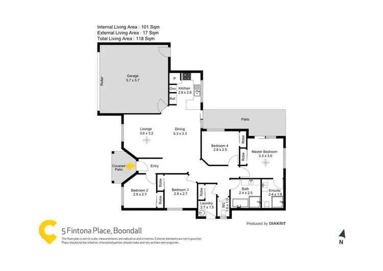 Floorplan of Homely house listing, 5 Fintona Close, Boondall QLD 4034