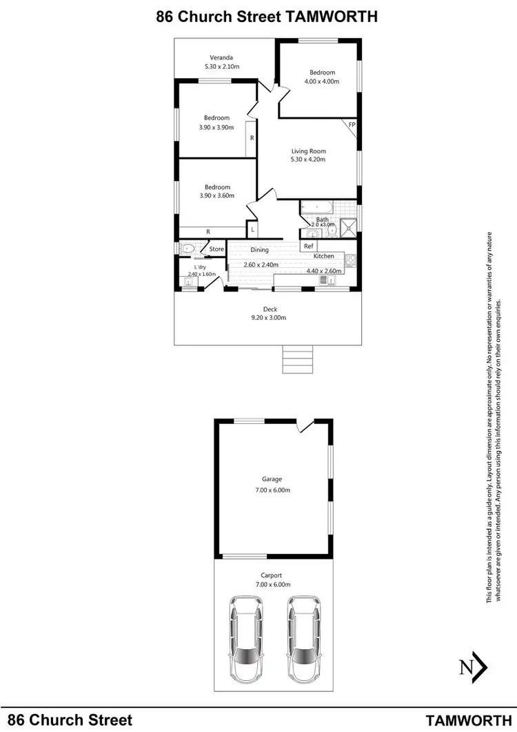 Floorplan of Homely house listing, 86 Church Street, Tamworth NSW 2340