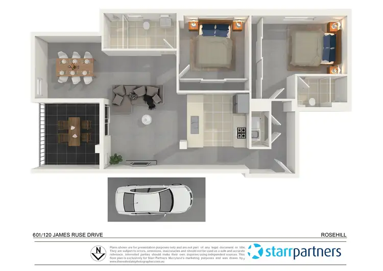 Floorplan of Homely unit listing, 601/120 James Ruse Drive, Rosehill NSW 2142