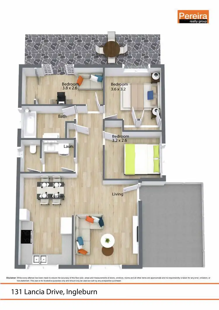 Floorplan of Homely villa listing, 131 Lancia Drive, Ingleburn NSW 2565