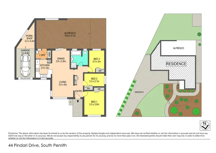 Floorplan of Homely house listing, 44 Pindari Road, South Penrith NSW 2750