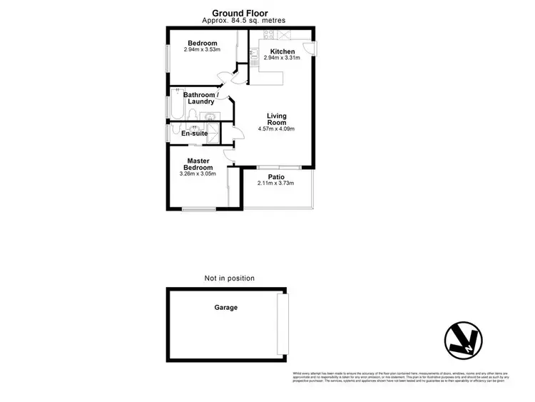 Floorplan of Homely unit listing, 1/344 Zillmere Road, Zillmere QLD 4034