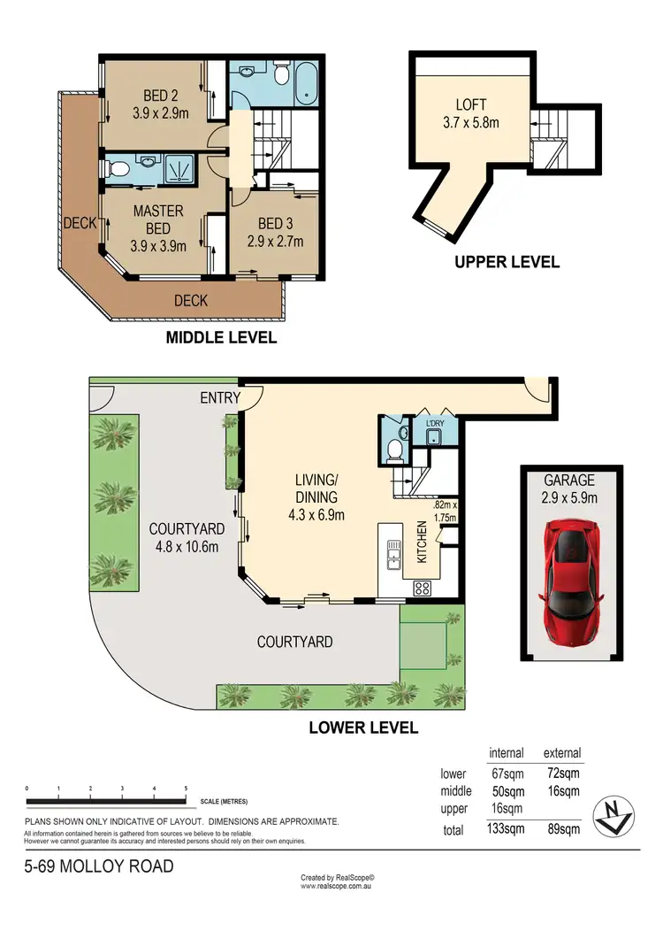 Floorplan of Homely townhouse listing, 5/69 Molloy Road, Cannon Hill QLD 4170